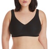 image:imageHanes Womens Wireless Bra Smooth Comfort FullCoverage TShirt Bra for Women Single Or 2PackBlackBlack  2pack