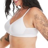 image:imageHanes Womens XTemp Wireless Bra Cooling Mesh TShirt Bra ComfortFlex Fit Wirefree BraWhite