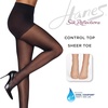 image:imageHanes womens Silk Reflections Sheerest Support Control Top Sheer Toe PantyhoseJet