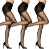 image:imageHanes Alive Womens Full Support Control Top Reinforced Toe PantyhoseBarely Black Pack of 3