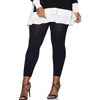 image:imageHanes Curves Womens Plus Size Glide on Technology Wicking Cool Comfort Footless TightsBlack
