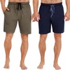 image:imageHanes Mens Woven ShortDark GreenDark Blue