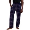 image:imageHanes Ultimate Mens Flannel Pajama Pants Plaid Cotton Loungewear Pj Bottoms with Pockets Extended SizesNavy Plaid