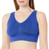 image:imageHanes Womens Just My Size Seamless Bralette Pure Comfort Light Support Pullover Bra Plus SizesSparkle Blue