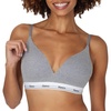 image:imageHanes Womens Originals Full Coverage Contour Wireless Stretch Cotton TShirt BraConcrete Heather