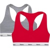 image:imageHanes Womens Originals Racerback Bralette Pack Breathable Stretch Cotton Bras 2PackShelton RedConcrete Heather