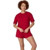 image:imageHanes Womens Pajamas Set Comfywear Pajamas for Women Set Originals SupertSoft Loungewear TShirt amp Sleep ShortsRosey Red