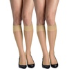 image:imageHanes Womens Silk Reflections Silky Sheer Knee Highs Reinforced Toe KneeHigh StockingsTravel Buff