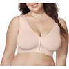 image:imageHanes Womens Wireless Bra Just My Size Pure Comfort FullFigure Bras for Women FrontClose Design Plus Size TooSandshell