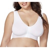 image:imageHanes Womens Wireless Bra Just My Size Pure Comfort FullFigure Bras for Women FrontClose Design Plus Size TooWhite
