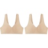 image:imageHanes Womens Wireless Bra Smooth Comfort FullCoverage TShirt Bra for Women Single Or 2PackNudeNude  2pack
