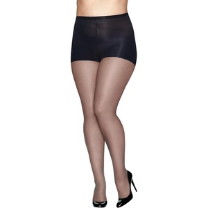 image:imageHanes Absolutely Ultra Sheer Womens Control Top Reinforced Toe Plus Size TightsBarely Black