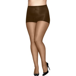 image:imageHanes Absolutely Ultra Sheer Womens Control Top Reinforced Toe Plus Size TightsGentle Brown