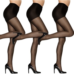 image:imageHanes Alive Womens Full Support Control Top Reinforced Toe PantyhoseJet Pack of 3