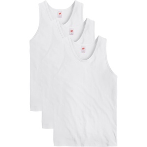 image:imageHanes Mens Essentials Tank Top Pack Midweight Cotton Tanks Sleeveless Shirts 3PackWhite