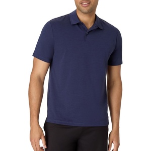 image:imageHanes Mens Moves Performance Polo Short Sleeve Polo Shirt for Men MoistureWickingImperial Indigo Heather