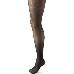 image:imageHanes Script Womens Fashion Diamond Compression Tights for Leg Support Control Top Sheer Toe Black