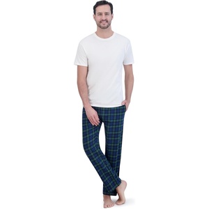 image:imageHanes Ultimate Mens Big Flannel PantGreen Plaid