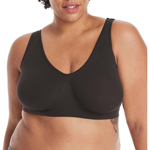 image:imageHanes Womens Cozy Wireless Bra FullCoverage Pullover Bra Seamless TShirt BraBlack