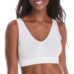 image:imageHanes Womens Cozy Wireless Bra FullCoverage Pullover Bra Seamless TShirt BraWhite