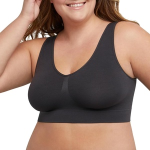 image:imageHanes Womens Just My Size Seamless Bralette Pure Comfort Light Support Pullover Bra Plus SizesBlack