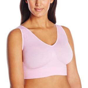 image:imageHanes Womens Just My Size Seamless Bralette Pure Comfort Light Support Pullover Bra Plus SizesDeep Kiss Pink