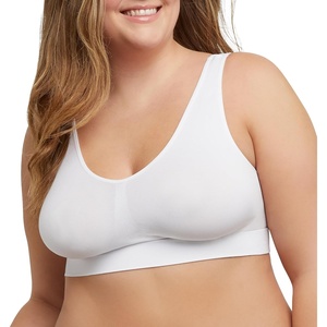 image:imageHanes Womens Just My Size Seamless Bralette Pure Comfort Light Support Pullover Bra Plus SizesWhite