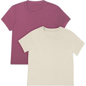 image:imageHanes Womens Originals Baby Doll Tee 2Pack Comfywear Supersoft Rib TShirt Loungewear PackCocoa ButterMauve Mood