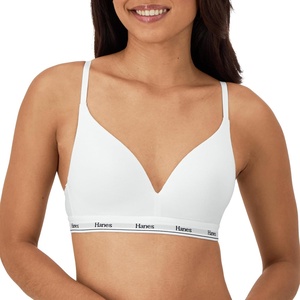 image:imageHanes Womens Originals Full Coverage Contour Wireless Stretch Cotton TShirt BraWhite