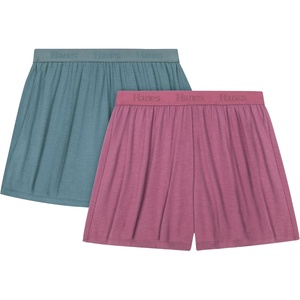 image:imageHanes Womens Originals Sleep Shorts 2Pack Comfywear Supersoft Lounge Shorts Pack 325Stargazer GreyMauve Mood