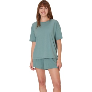 image:imageHanes Womens Pajamas Set Comfywear Pajamas for Women Set Originals SupertSoft Loungewear TShirt amp Sleep ShortsFaded Sage