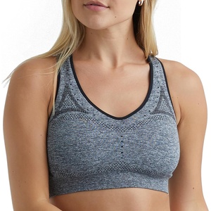 image:imageHanes Womens Seamless Racerback Sports BraEbony Heather  1 Pack