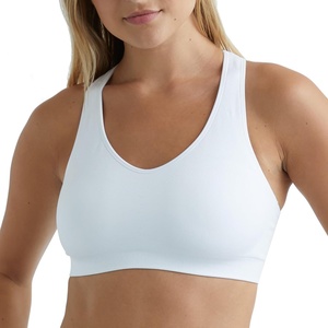 image:imageHanes Womens Seamless Racerback Sports BraTrue White  1 Pack