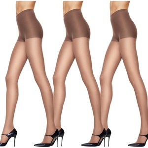 image:imageHanes Womens Silk Reflections Pantyhose Silky Sheer Control Top Reinforced ToeBarely There Pack of 3