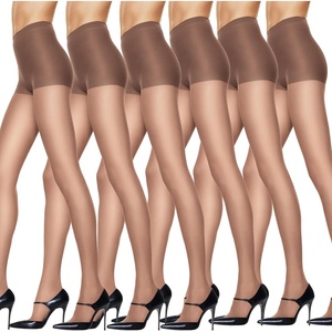 image:imageHanes Womens Silk Reflections Pantyhose Silky Sheer Control Top Reinforced ToeBarely There Pack of 6