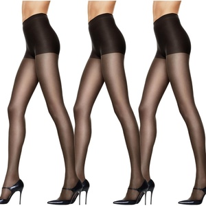 image:imageHanes Womens Silk Reflections Pantyhose Silky Sheer Control Top Reinforced ToeJet Pack of 3