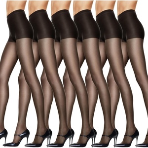 image:imageHanes Womens Silk Reflections Pantyhose Silky Sheer Control Top Reinforced ToeJet Pack of 6