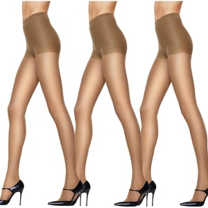 image:imageHanes Womens Silk Reflections Pantyhose Silky Sheer Control Top Reinforced ToeLittle Color Pack of 3