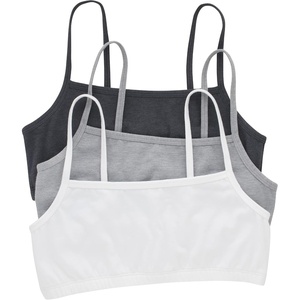 image:imageHanes Womens String Bralette Pack 3Pack Cotton Sports Bralette Bras for Women Solid or Assorted Wireless BrasMoonlite HeatherConcrete HeatherWhite