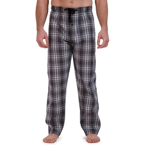 image:imageHanes mens Woven Pajama PantBlack Plaid