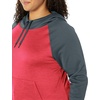 image:imageHanes Sport Womens Performance Fleece Pullover HoodieDada Grey SolidRazzle Pink Heather