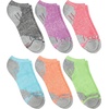 image:imageHanes Womens 6Pair Comfort Fit No Show SocksAssorted Brights  6 Pack