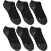 image:imageHanes Womens 6Pair Comfort Fit No Show SocksBlack  Multicolored Stripes