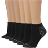 image:imageHanes Womens 6Pair Comfort Fit No Show SocksBlack  Multicolored Stripes