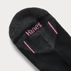 image:imageHanes Womens 6Pair Comfort Fit No Show SocksBlack  Multicolored Stripes