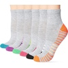 image:imageHanes Womens 6Pair Comfort Fit No Show SocksGray With Stripes  6 Pack
