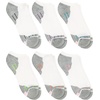 image:imageHanes Womens 6Pair Comfort Fit No Show SocksWhite With Gray  6 Pack