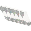 image:imageHanes Womens 6Pair Comfort Fit No Show SocksWhite With Gray  6 Pack