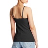 image:imageHanes Womens Cami with Builtin Shelf Bra Stretch Cotton Camisole Adjustable StrapsBlack 1 Pack