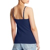 image:imageHanes Womens Cami with Builtin Shelf Bra Stretch Cotton Camisole Adjustable StrapsNavy 1 Pack